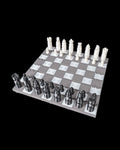 Checkmate Keep castle chess set folded into a castle tower