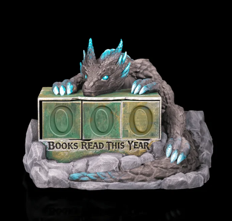 Dragon Books Read This Year counter, part of the Dragon's Library Set
