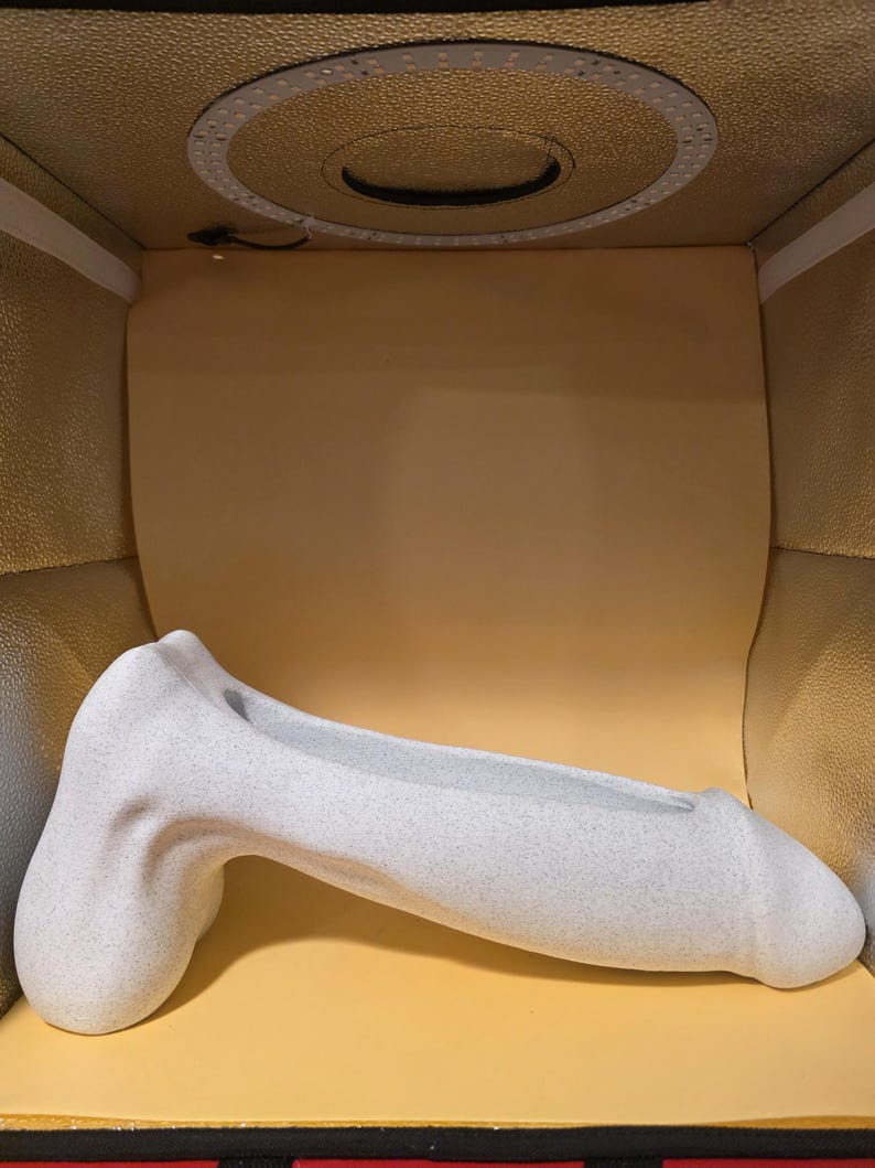 Giant penis-shaped planter and catchall bowl