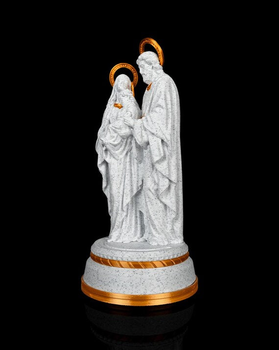 Illuminated Holy Family prayer decor