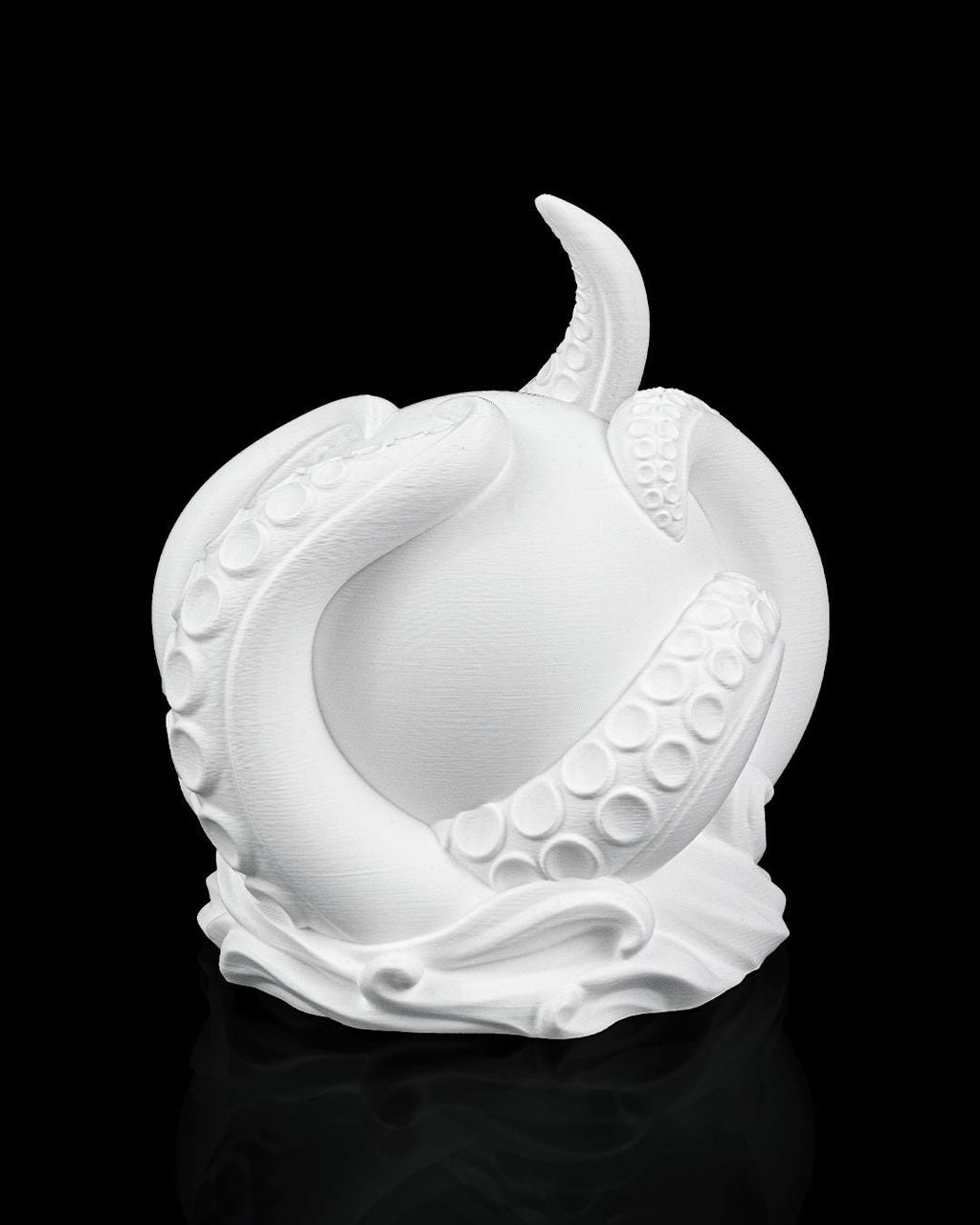 Kraken sphere lamp unlit in white