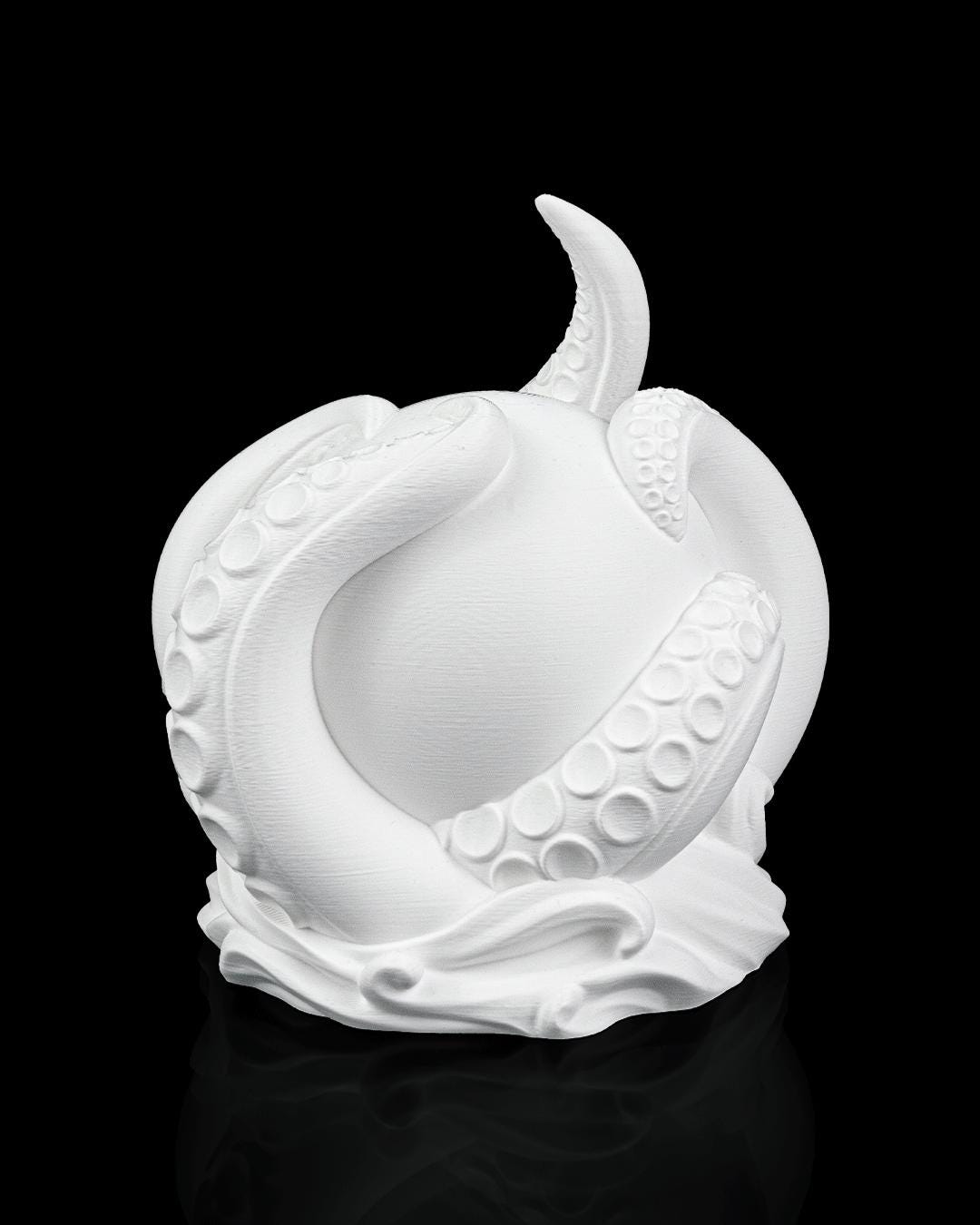 Kraken sphere lamp unlit in white