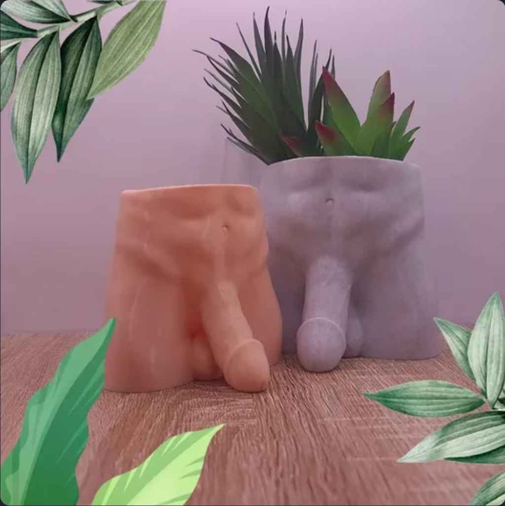 Monster Dong planter size and color display