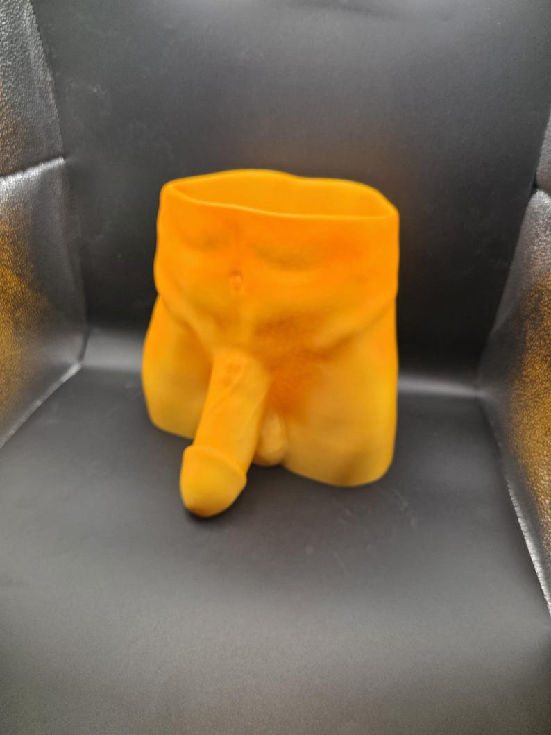 Orange Monster Dong planter