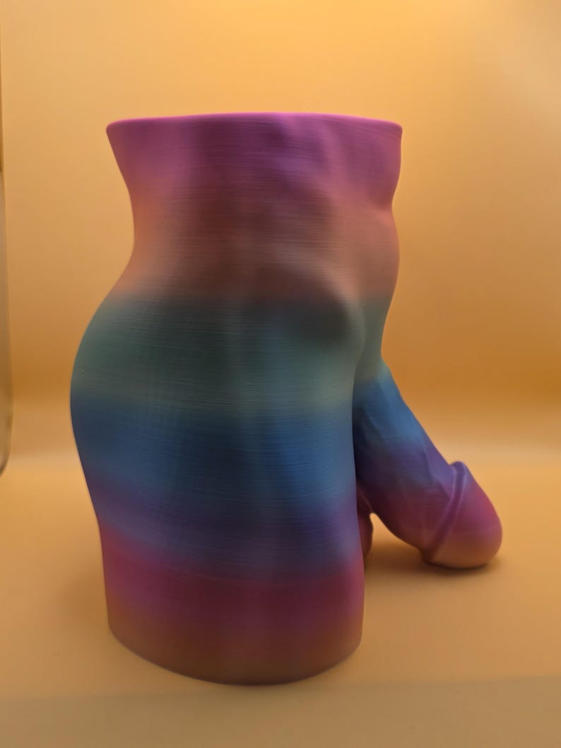 Rainbow Monster Dong planter