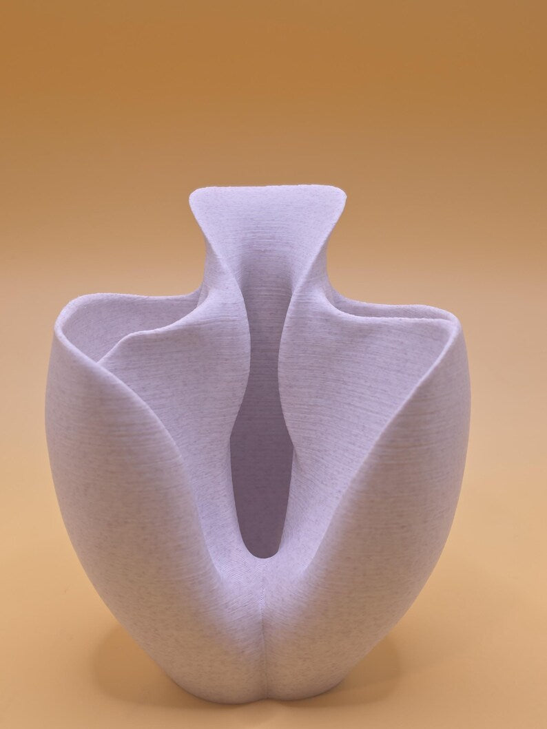 Bloom organic feminine sculpture in lavender finish