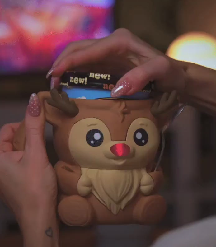 Rudy the Reindeer Ice Cream Pint Holder – product video