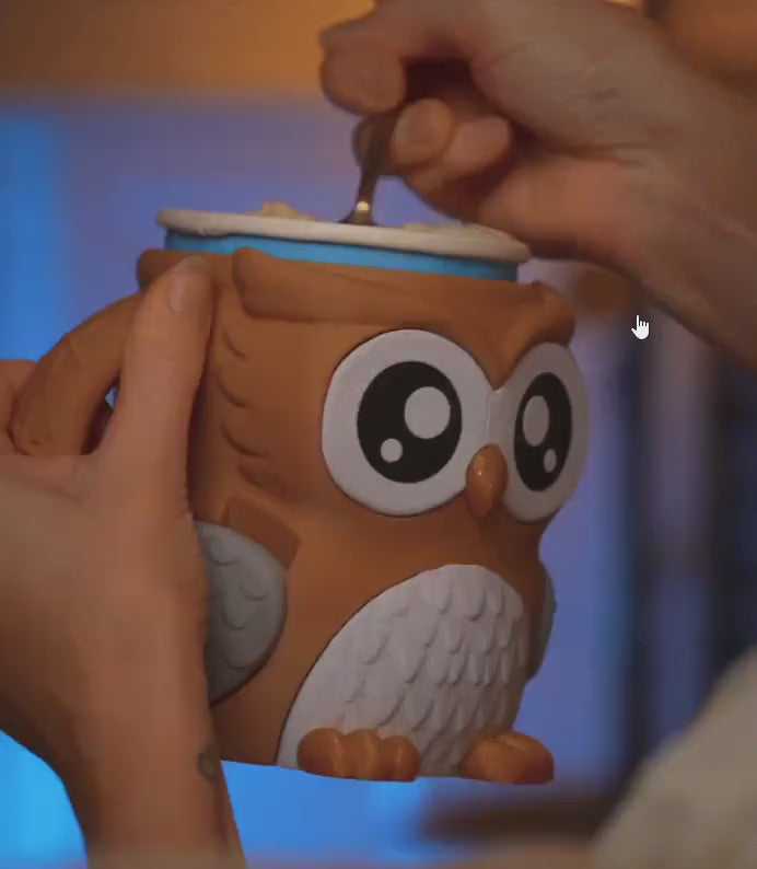 The Ice Cream Holding Owl – product video