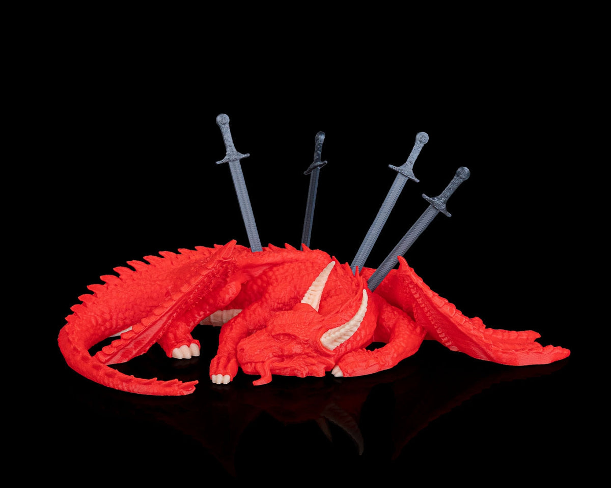 The Last Chapter dragon sword bookmark holder with four removable sword bookmarks